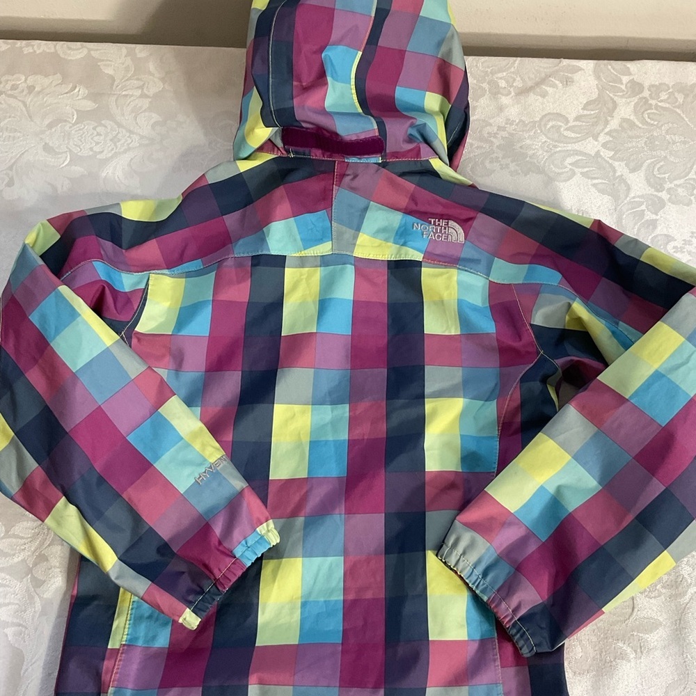The North Face Girls Size 7/8 Hyvent Resolve Mesh Line Windbreaker Rainbow Color - Picture 4 of 9